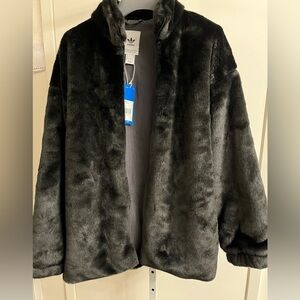 Adidas Originals Faux Fur Jacket S